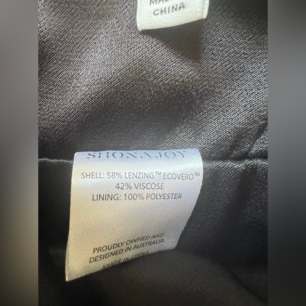 Shona Joy Dress Size AU 6 US 2 Camille Black Cut Out Midi Dress Satin Cocktail - Picture 10 of 10